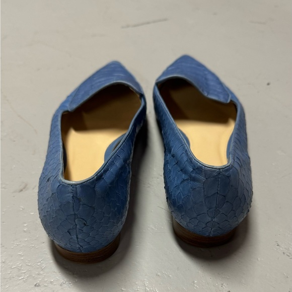 Alexandre Birman Python Pointed Toe Flats - Picture 2 of 9